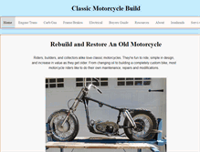 Tablet Screenshot of classic-motorcycle-build.com